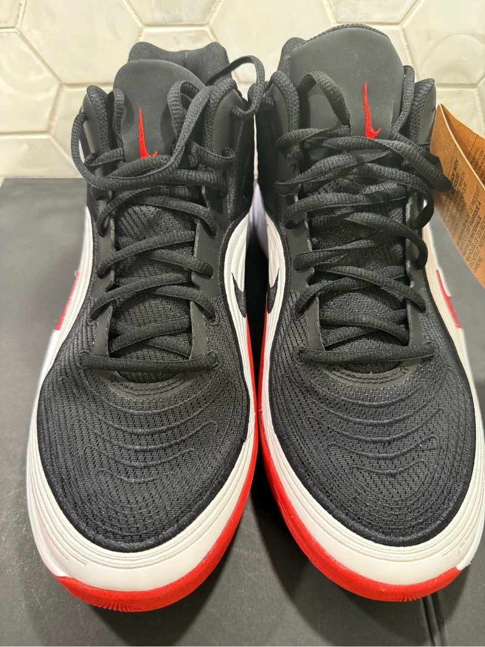 Size 11- Nike Precision 8 MID Black/White/University Red